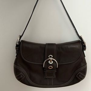 Coach Soho Baguette Bag in chocolate brown